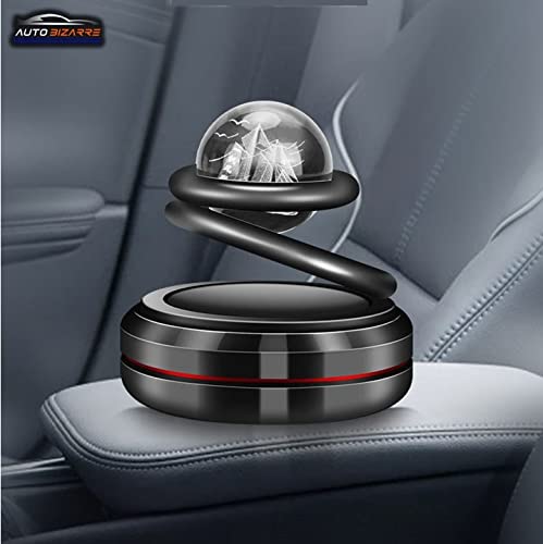 AutoBizarre Metal Body Solar Powered Rotating Floating Planet Solar Crystal  Car Air Freshener Car Dashboard Accessory For Car Interior Decoration For