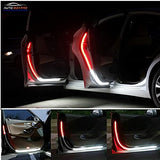 AutoBizarre Car Anti Collision Door Safety 144 LED Strobe Flashing Moving Matrix Strip Light Door Warning Light For All Cars (Set of 2 piece)