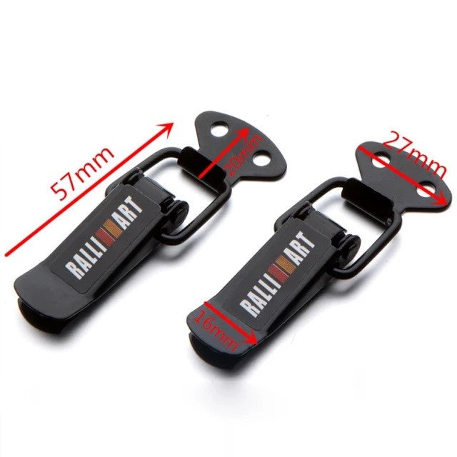 2Pcs Car Trunk Bumper Security Hook Lock Clip Quick Release Fasteners Kit  Metal