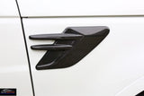 AutoBizarre Car Styling Decorative Black Carbon Fiber Side Vents Air Flow Duct Grill Sticker Universal for All Cars - Set of 2 pcs