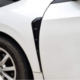 AutoBizarre Car Styling Decorative Black Fender Side Vents Air Flow Duct Stickers - Set of 2 - Compatible with All Cars