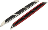 AutoBizarre Car Styling Decorative Side Vents Air Flow Duct ABS Chrome Stickers - Set of 2 - Compatible with All Cars