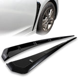 AutoBizarre Car Styling Decorative Black Fender Side Vents Air Flow Duct Stickers - Set of 2 - Compatible with All Cars