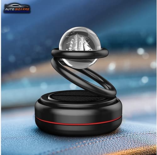 Kaufe Solar Rotating Metal Aromatherapy Diffuser Car Air Freshener Perfume  Dashboard Ornaments Fragrance Auto Interior