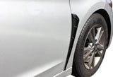 AutoBizarre Car Styling Decorative Black Fender Side Vents Air Flow Duct Stickers - Set of 2 - Compatible with All Cars