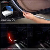 AutoBizarre Car Anti Collision Door Safety 144 LED Strobe Flashing Moving Matrix Strip Light Door Warning Light For All Cars (Set of 2 piece)