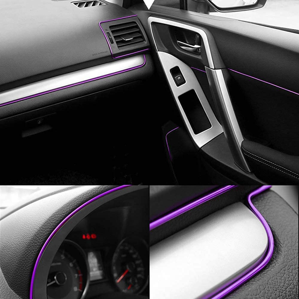 AutoBizarre Metallic Chrome Interior Decoration Beading, Flexible Styl