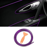AutoBizarre Metallic Chrome Interior Decoration Beading, Flexible Styling PVC Moulding Trim Strip (5 Meters, Car Beading Roll)