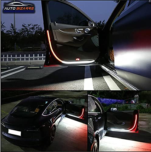 Universal LED Car Opening Door Safety Warning Anti-collision Lights  Magnetic Sensor Strobe Flash Light Turn Signal Parking Light