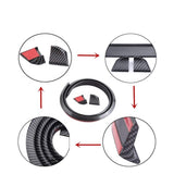 AutoBizarre Car Rear Spoiler Wing Lip Trunk Lip Dicky Skirt Universal For All Cars - 1.5 Meters x 35mm