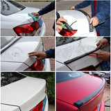 AutoBizarre Car Rear Spoiler Wing Lip Trunk Lip Dicky Skirt Universal For All Cars - 1.5 Meters x 35mm