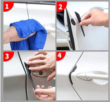 AutoBizarre Car Anti-Scratch Anti-Collision Bar Door Guards for Car Door Protection and Car Decoration ( Set of 8 pcs ) - Compatible with All Cars