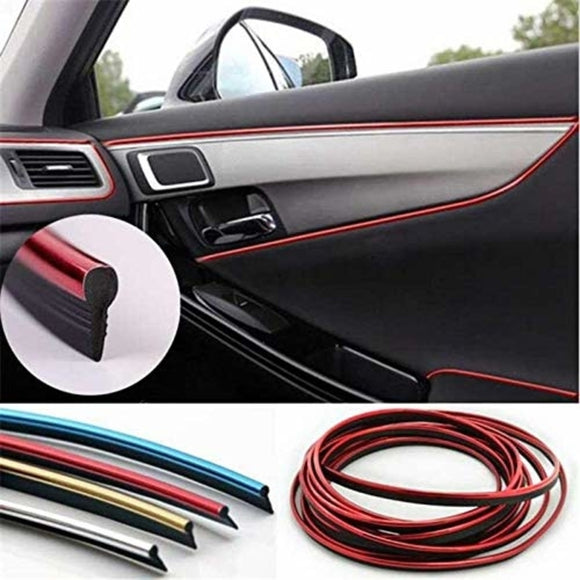 AutoBizarre Metallic Chrome Interior Decoration Beading, Flexible Styl